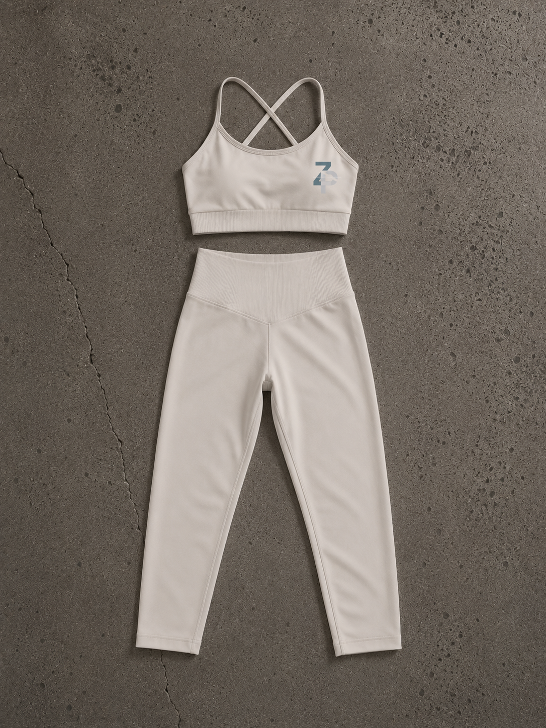 WOMEN’S DARK CREAM SET PANTS + BRA