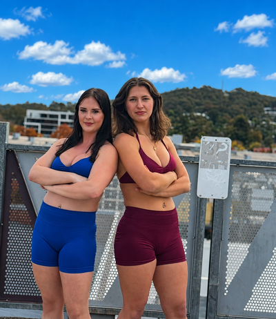 Women’s blue bike shorts