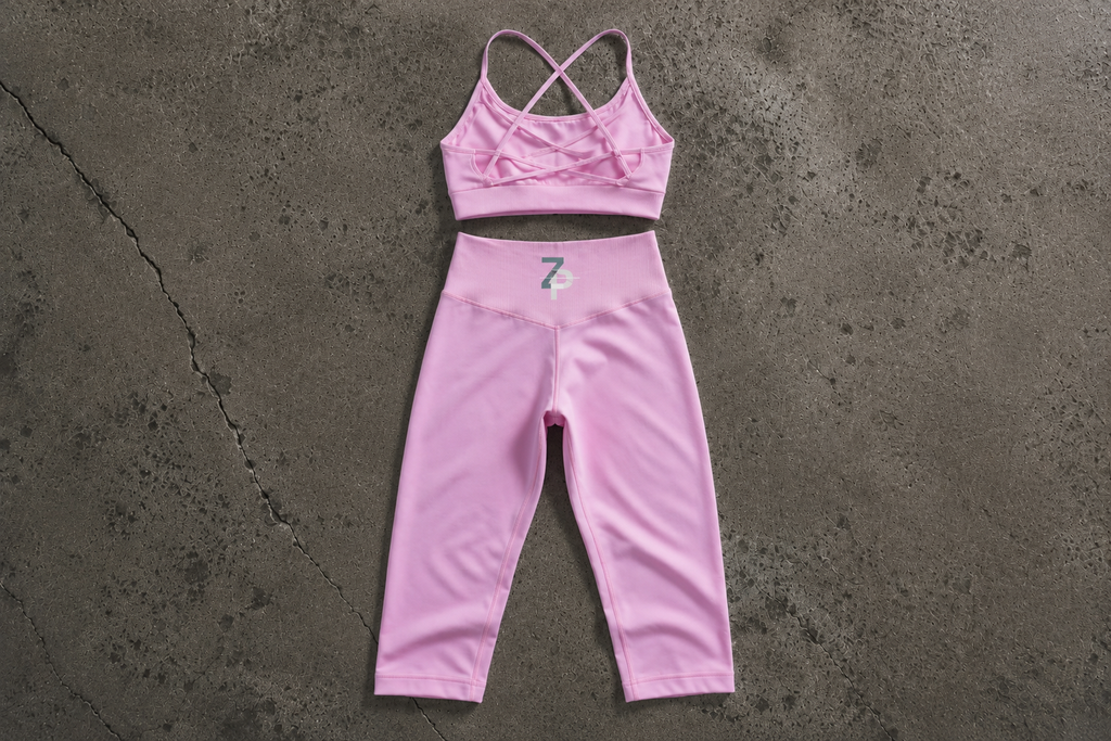 WOMEN’S PINK SET PANTS + BRA