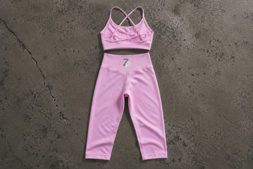 WOMEN’S PINK SET PANTS + BRA