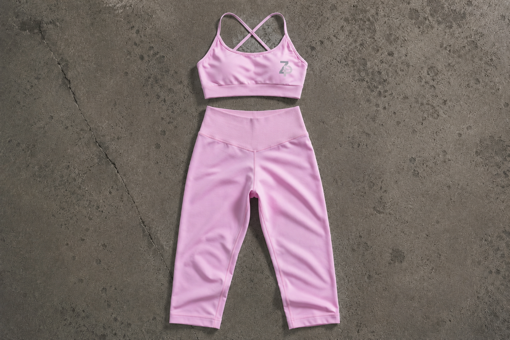 WOMEN’S PINK SET PANTS + BRA